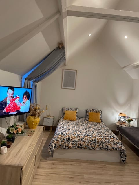 Bed, TV and multimedia, Photo of the whole room
