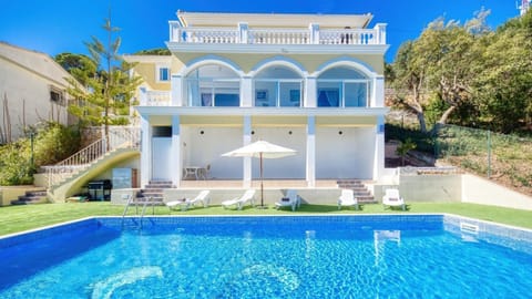 Property building, Living room, Swimming pool