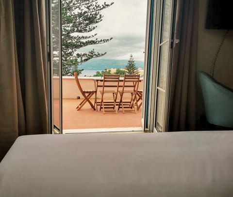 Bed, View (from property/room), Balcony/Terrace, Bedroom, Mountain view, Sea view