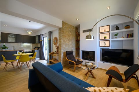 Library, TV and multimedia, Living room, Seating area, Evening entertainment, flat iron
