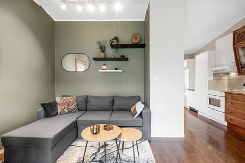 Kitchen or kitchenette, Living room, Seating area