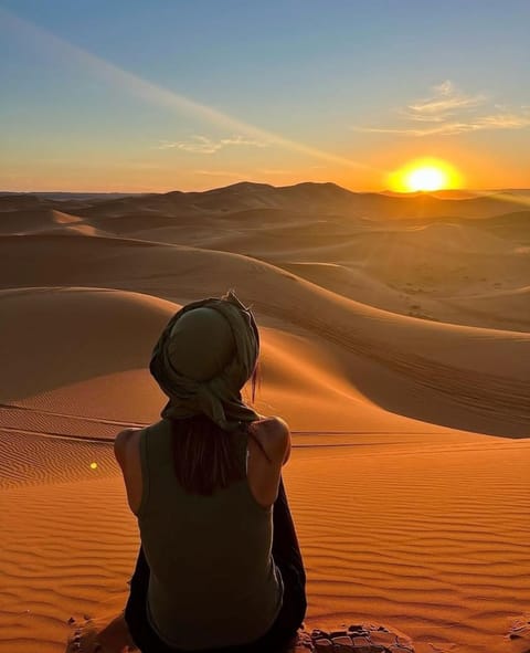 People, Natural landscape, Sunrise