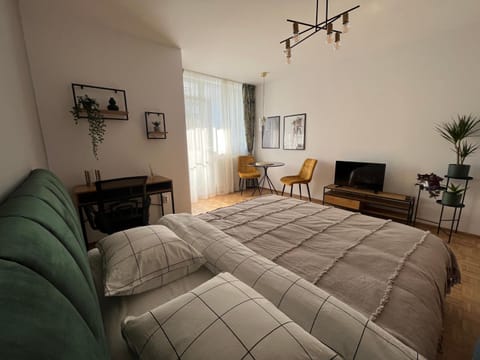 Bed, TV and multimedia, Photo of the whole room, Seating area, hair dresser