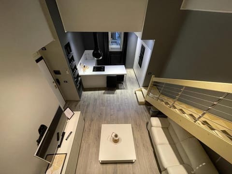 Kitchen or kitchenette, Living room, Dining area