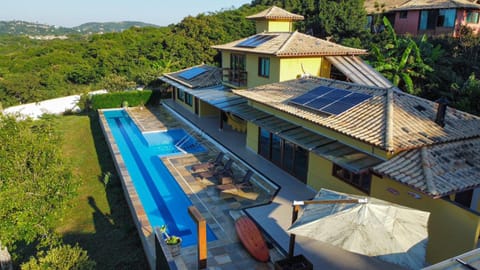 Property building, Spring, Day, Natural landscape, Garden, Garden view, Mountain view, Pool view, Swimming pool