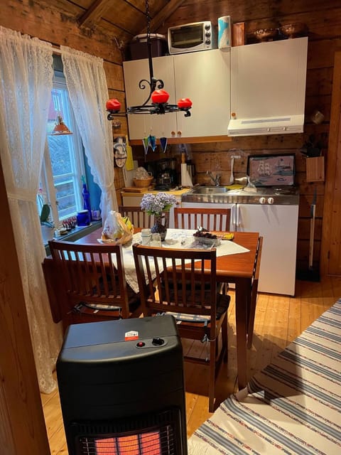 Kitchen or kitchenette, Dining area, microwave, stove, kitchen