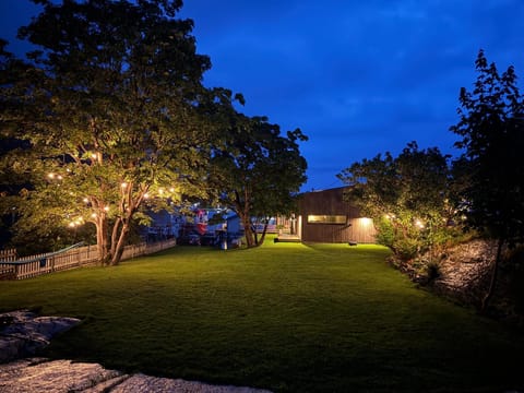 Night, Garden, Garden view