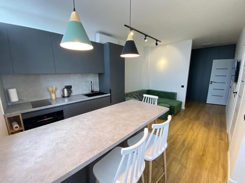 Kitchen or kitchenette, Dining area, minibar, stove
