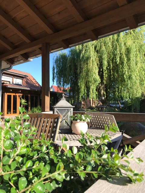 Patio, Spring, Day, Balcony/Terrace, Garden view