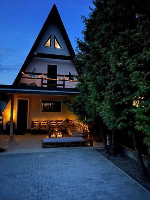 Property building, Night, Garden view