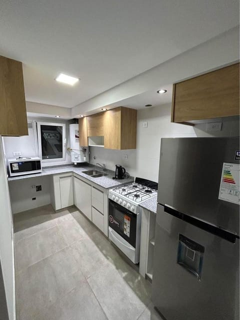 Kitchen or kitchenette, oven