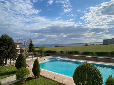 Day, Natural landscape, Garden, Garden view, Pool view, Sea view, Swimming pool