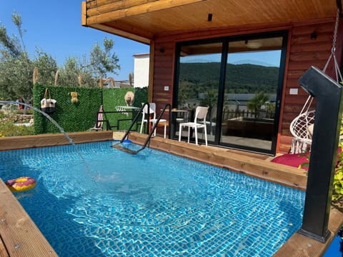 Patio, Day, Natural landscape, Pool view, Swimming pool, Swimming pool, sunbed