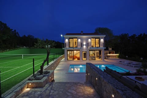 Property building, Night, Pool view