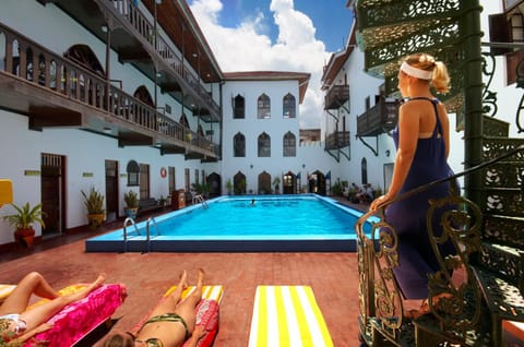 People, View (from property/room), Balcony/Terrace, Guests, Swimming pool, Swimming pool, group of guests