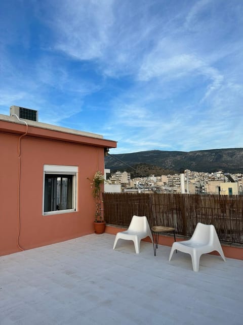 View (from property/room), Balcony/Terrace, Mountain view, sunbed