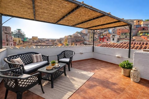 Rooftop Panoramic Terrace Historic Center Bosa BBQ House in Bosa