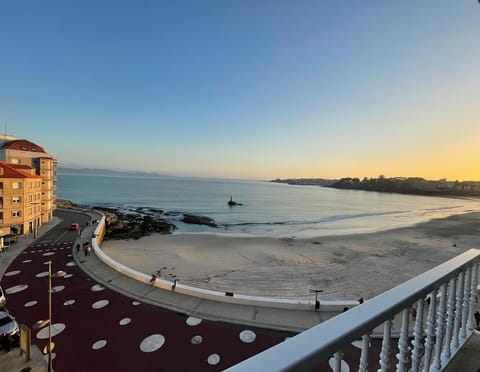 Natural landscape, Balcony/Terrace, Beach, Sea view, Sunset