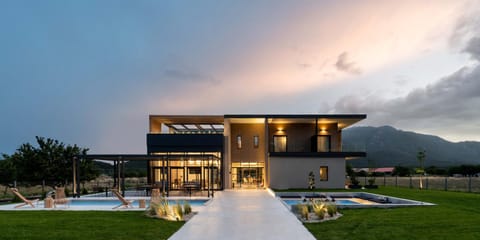 Property building, Sunset