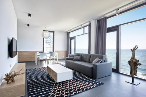 Living room, Seating area, Sea view