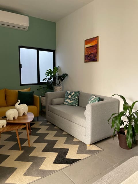 Living room, air conditioner