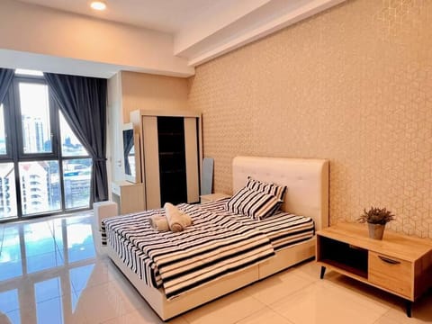Bedroom, furniture, towels, wardrobe