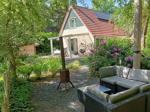 Natural landscape, Garden, Seating area, Garden view, fireplace