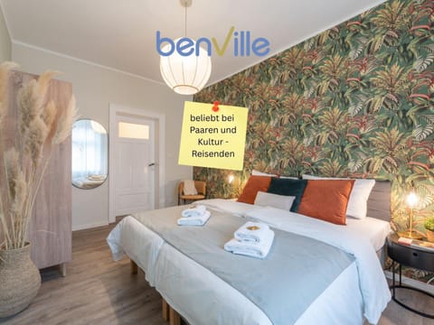 Bed, Bedroom, flat iron, towels, wardrobe