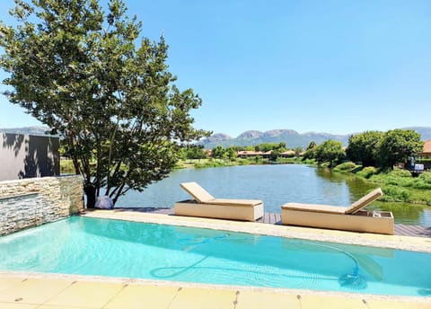 Natural landscape, Lake view, Mountain view, Pool view, Swimming pool, sunbed
