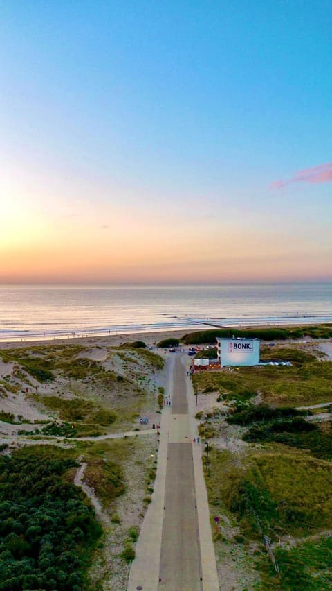 Natural landscape, Bird's eye view, Beach, Sea view, Sunset