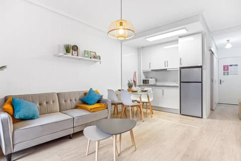 Kitchen or kitchenette, Living room, Dining area