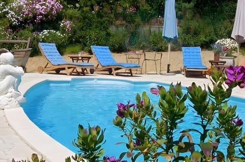 Property building, Living room, Swimming pool