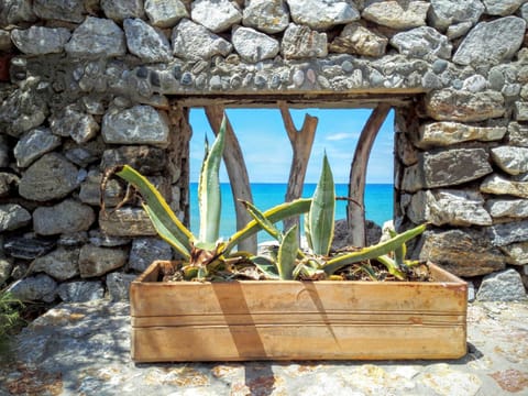 Property building, Summer, Sea view, Inner courtyard view