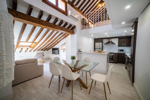Kitchen or kitchenette, Living room, Dining area