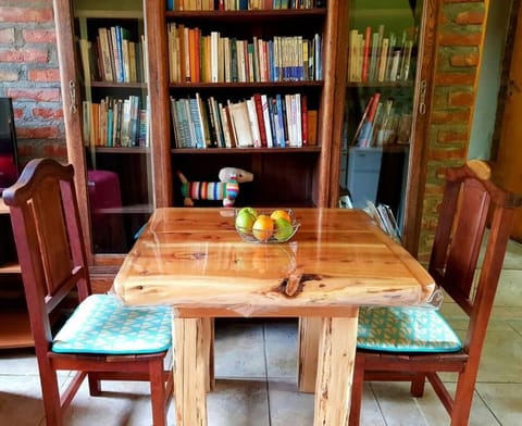 Library, Living room, Dining area