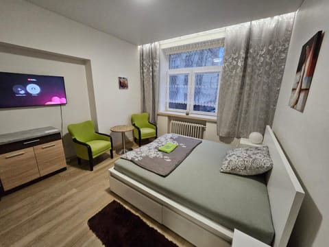 Bed, Living room, Photo of the whole room, Seating area, Bedroom