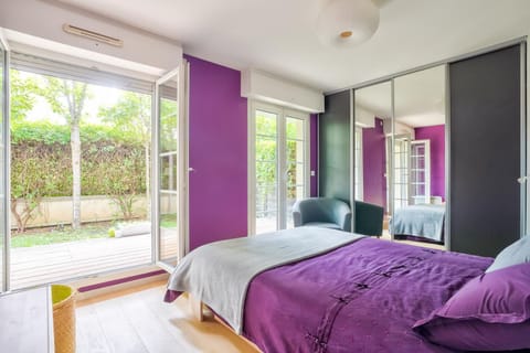 Grand et charmant appartement familial, 3 chambres, et moderne avec grand jardin et parking privatif aux portes de Paris Apartment in Île-de-France