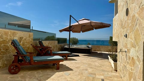 Villa Arkadia Seafront Villa Ai-Lagoudis Beach Villa in Messenia