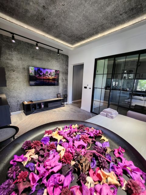 Bed, TV and multimedia, Seating area, Location