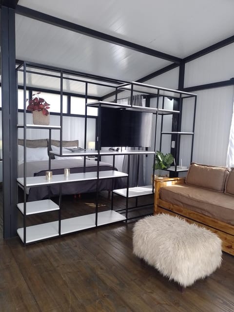 Communal lounge/ TV room, TV and multimedia, Living room, Photo of the whole room, Seating area, Bedroom