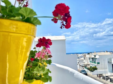 View (from property/room), Balcony/Terrace, City view, Sea view