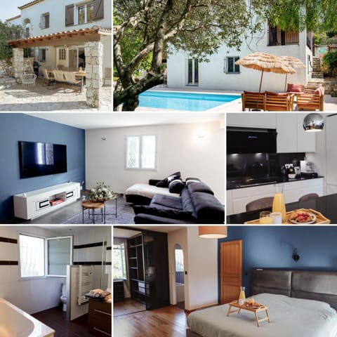 Villa Inti - piscine, jardin, bbq - proche Cannes Villa in Antibes
