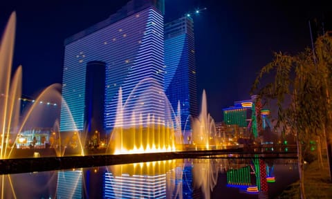 Property building, Nearby landmark, Night, City view