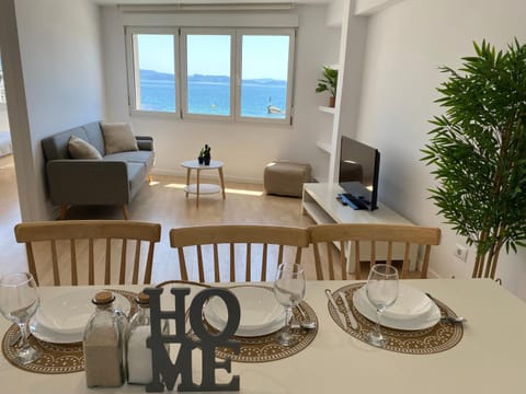 Living room, Dining area, Sea view