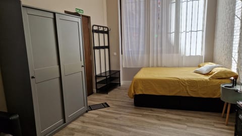 Bed, Lobby or reception, wardrobe