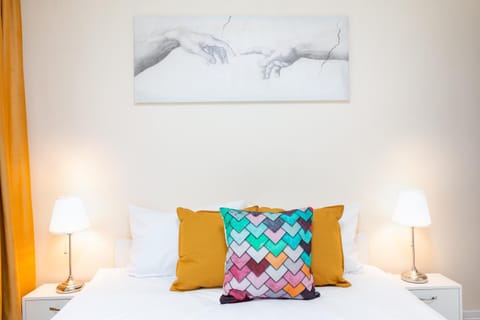 Bed, Decorative detail, Bedroom