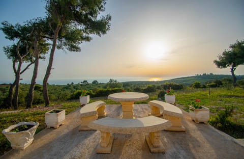 Natural landscape, Dining area, Sea view, Sunset