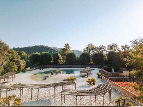 Natural landscape, Mountain view, Pool view, Sports