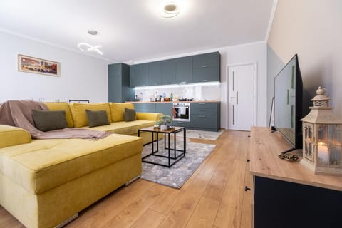 TV and multimedia, Kitchen or kitchenette, Living room, Photo of the whole room, Seating area, furniture