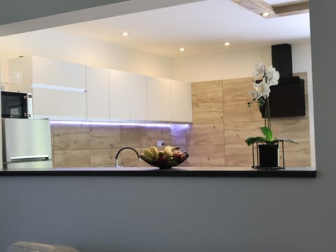 Kitchen or kitchenette, minibar
